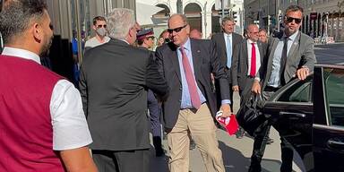 Fürst Albert in Wien angekommen