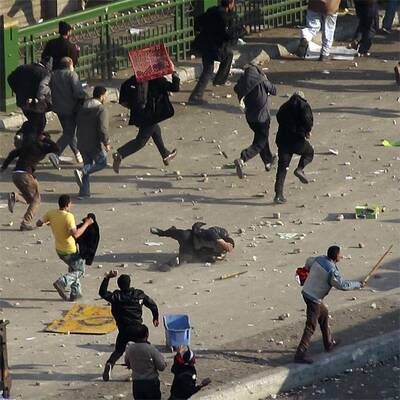 Straßenschlachten in Kairo