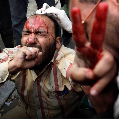 Straßenschlachten am Tahrir Platz in Kairo (Donnerstag)