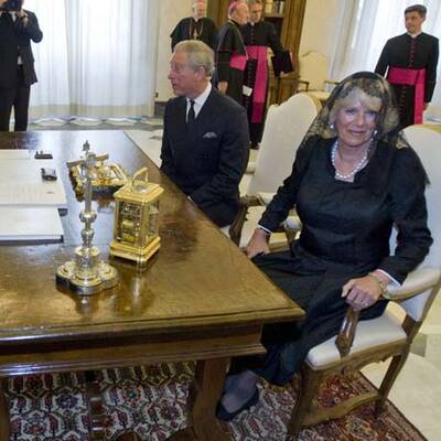 Charles und Camilla beim Papst