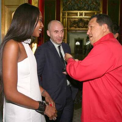 Naomi Campbell bei Hugo Chavez