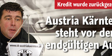 Austria Kärnten steht vor Konkurs