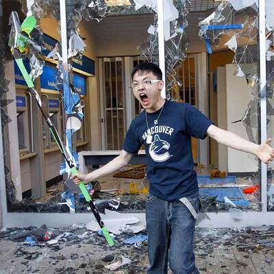 Vancouver-Fans rasten aus