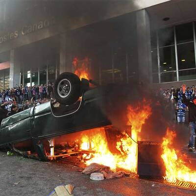 Vancouver-Fans rasten aus