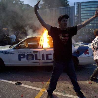 Vancouver-Fans rasten aus