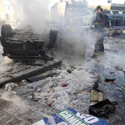 Vancouver-Fans rasten aus