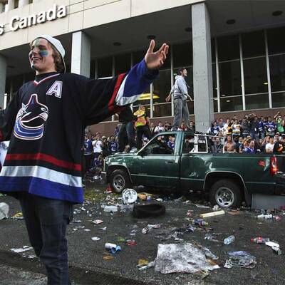 Vancouver-Fans rasten aus