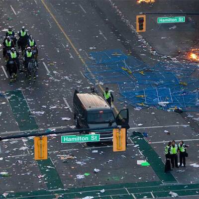 Vancouver-Fans rasten aus