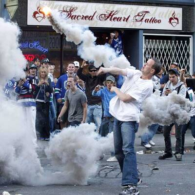 Vancouver-Fans rasten aus