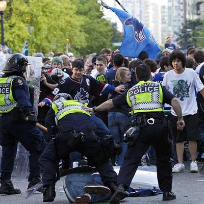 Vancouver-Fans rasten aus