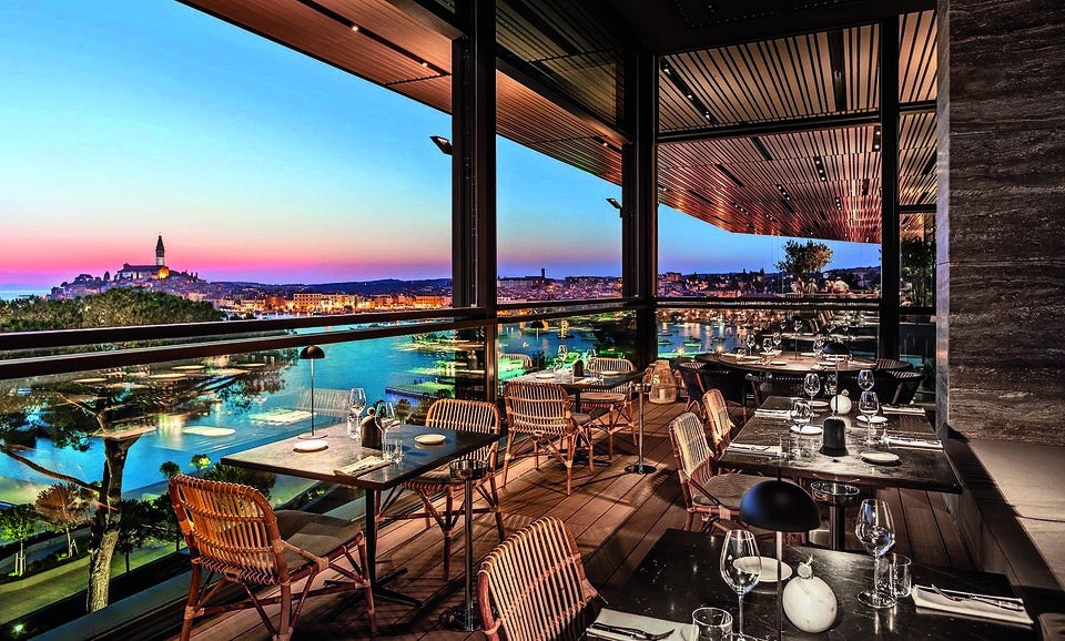Haubenrestaurant im Grand Park Hotel Rovinj.