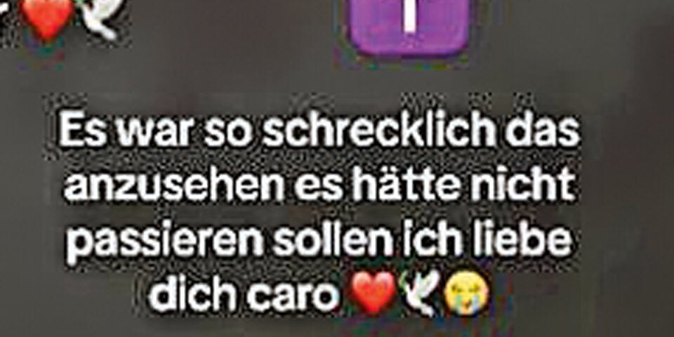 Posting von Freundin S. (18), die beim Unglück dabei war.