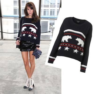 Olivia Palermo in einem Zara Kleid um 48 Euro 