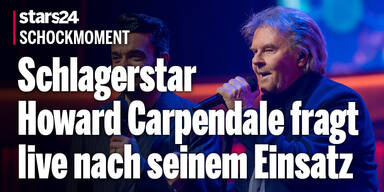 Schockmoment: Schlagerstar Howard Carpendale fragt live nach seinem Einsatz