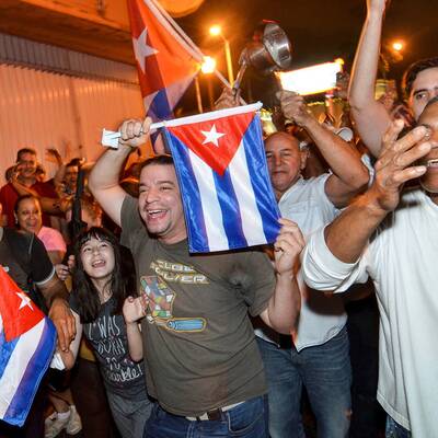 Exil-Kubaner feiern Fidel Castros Tod