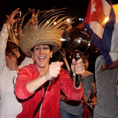 Exil-Kubaner feiern Fidel Castros Tod