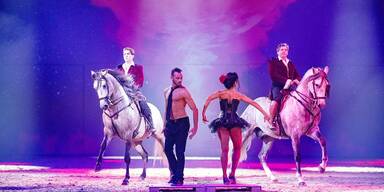 Pferdespektakel in der Salzburgarena.