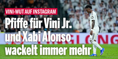 Chaos bei Real Madrid: Pfiffe für Vini Jr. & Alonso wackelt