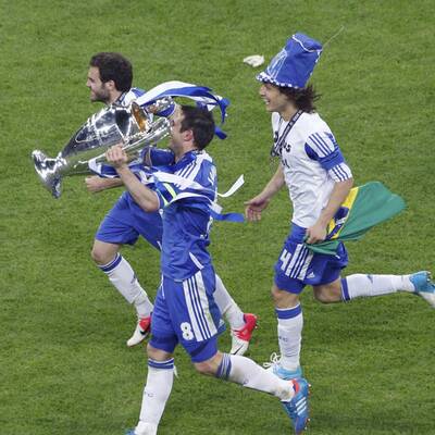 So feierte Chelsea den CL-Triumph