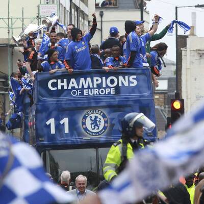 Chelseas Triumphzug durch London
