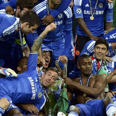 So feierte Chelsea den CL-Triumph