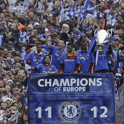 Chelseas Triumphzug durch London
