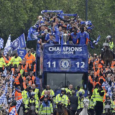 Chelseas Triumphzug durch London