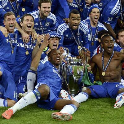 So feierte Chelsea den CL-Triumph