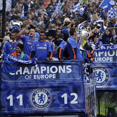 Chelseas Triumphzug durch London
