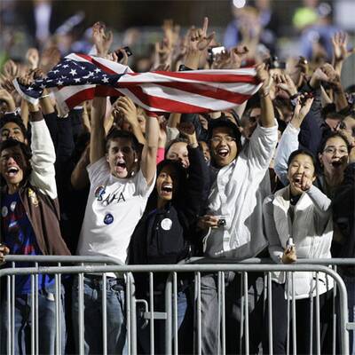 Obama-Fans feiern in Chicago