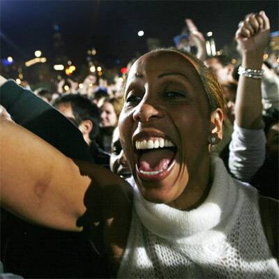 Obama-Fans feiern in Chicago