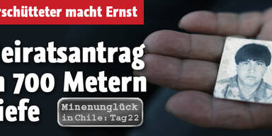 Verschütteter Kumpel macht Heiratsantrag