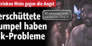 Verschüttete Kumpel haben Alkoholproblem