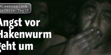 Verschüttete Kumpel: Angst vor Wurm