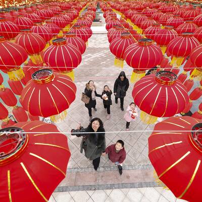 In New York versammelten sich Tausende am Times Square