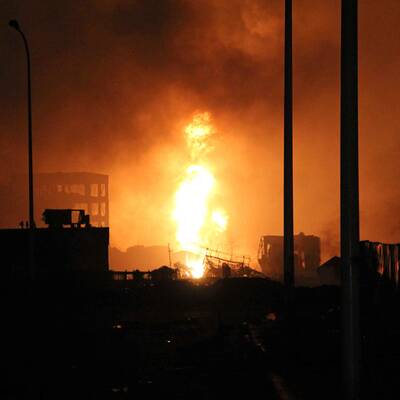 Gewaltige Explosion in China