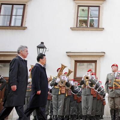 Proteste gegen Hu Jintao