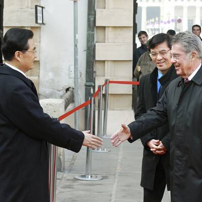 Proteste gegen Hu Jintao