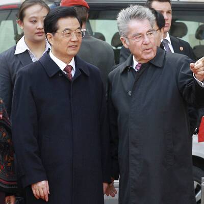 Proteste gegen Hu Jintao