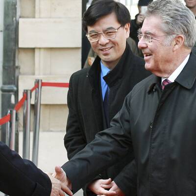 Proteste gegen Hu Jintao