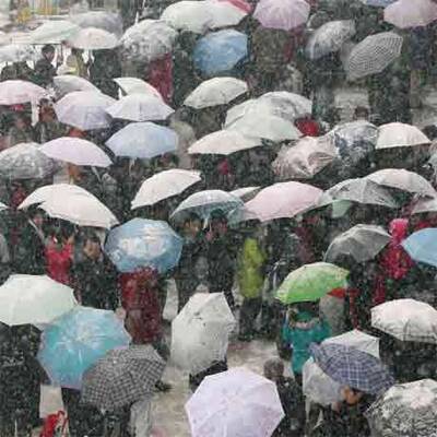 Schnee-Chaos in China