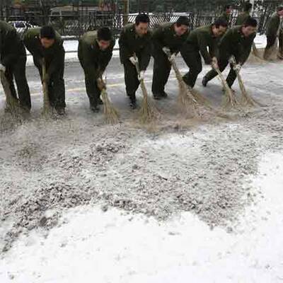 Schnee-Chaos in China