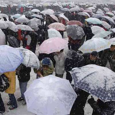 Schnee-Chaos in China