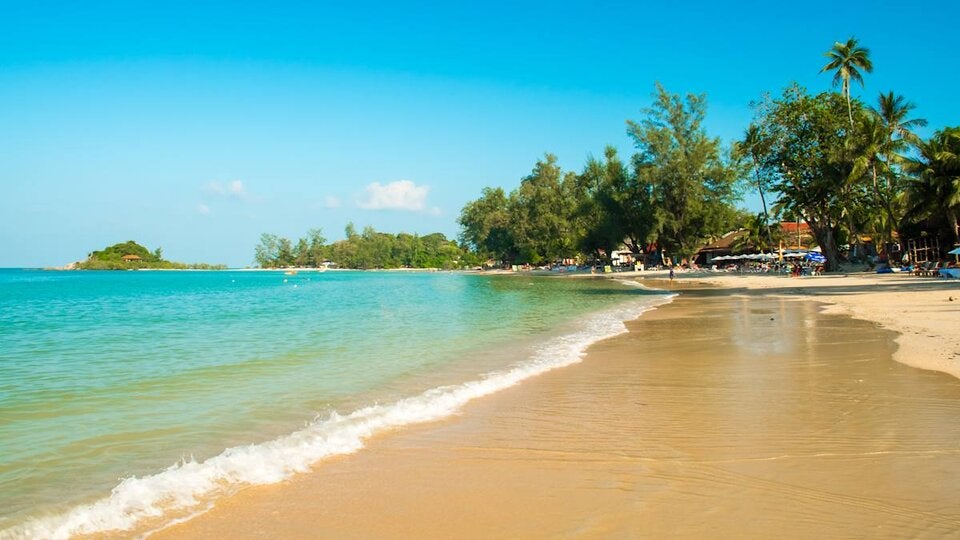 Ein Paradies auf Koh Samui – der flache Badestrand Choeng Mon.