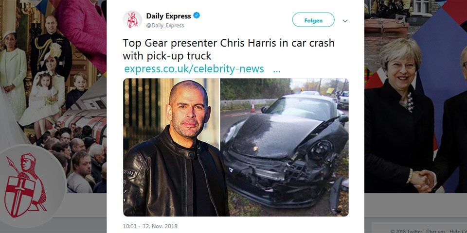 Top-Gear-Moderater crasht teuren Porsche