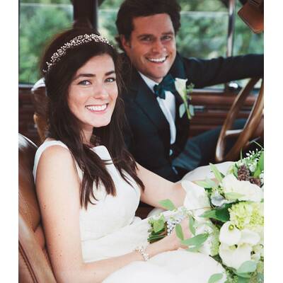 Romantische Hochzeit auf der Weihnachtsbaumfarm 