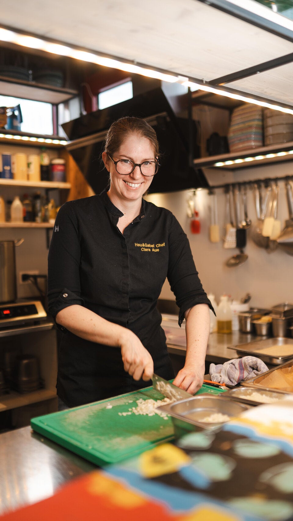 Haubenköchin Clara Aue ist Küchenchefin im „Heu & Gabel“ am Meidlinger Markt. 
