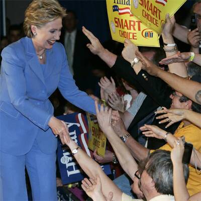 Hillary gewinnt hauchdünn in Indiana