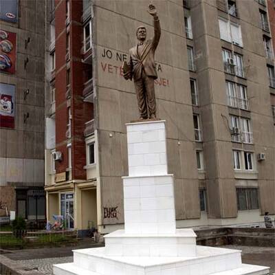 Bill Clinton als Denkmal