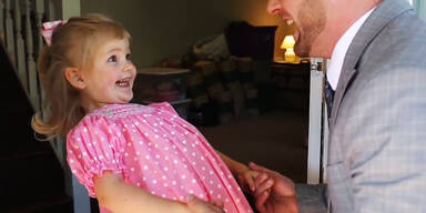 Süß: Vater und Tochter haben „erstes Date“